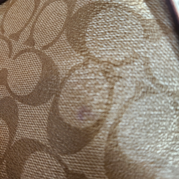 Coach Signature Khaki Shoulder Bag Purse - Picture 15 of 15